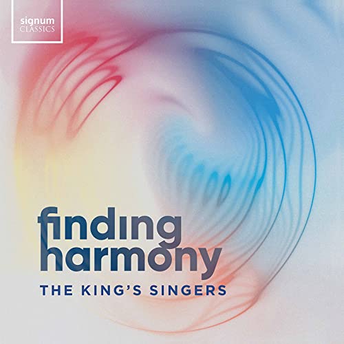 CD cover for "Finding Harmony" by The King's Singers, abstract swirls.