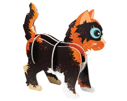 Build Your Own Puurrrrfect Kitten - Comes with Accessories and Trinket Chest! - Eco Friendly Cardboard Craft Kit - Ages 4+