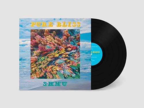 Vinyl record sleeve with colorful coral reef image and text "Pure Bliss" and "Shmu".