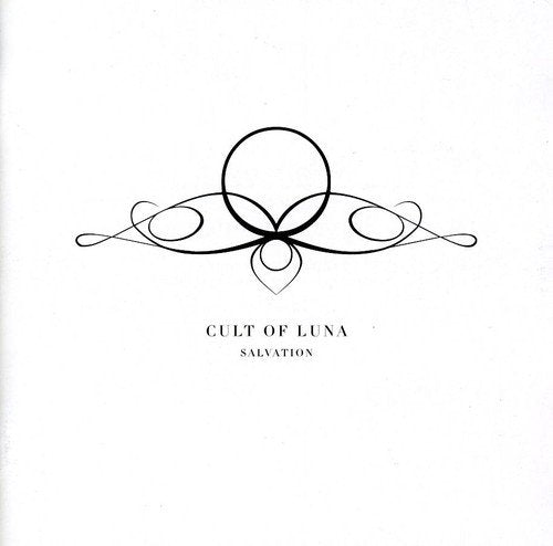 "Album cover for 'Cult of Luna - Salvation' with minimalist grey design on white background."