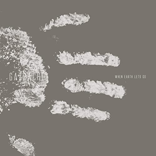 Gazpacho album cover: abstract white shapes on a dark brown background.
