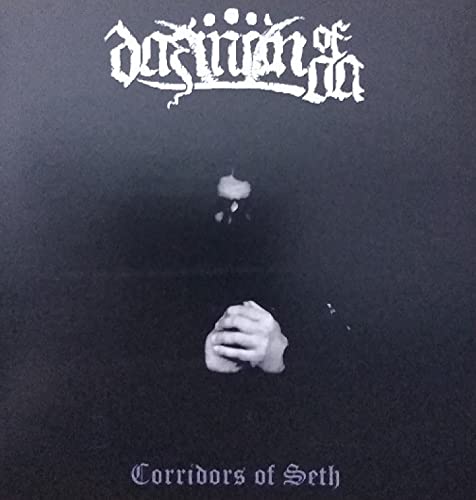 CD cover: dark figure with hands clasped, ornate band logo, title text.