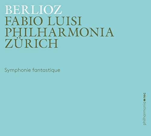 A CD cover featuring a light blue background with text "Berlioz" and "Philharmonia Zurich".