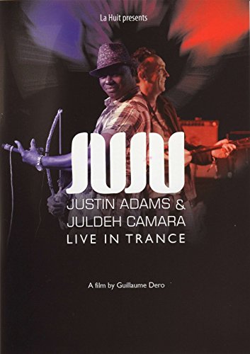 DVD cover with two musicians playing stringed instruments on a dark, blurred background.