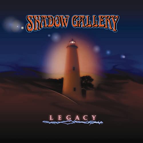 CD cover: lighthouse on a dune under a dark, starry sky.