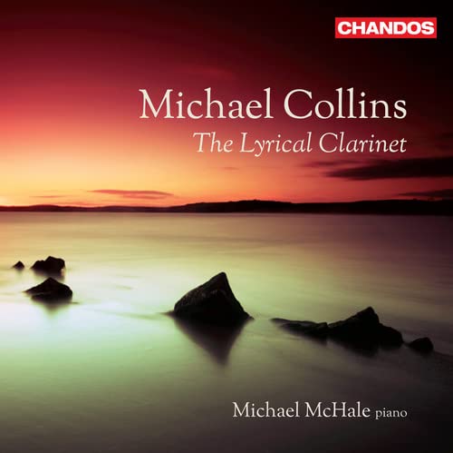 CD cover for “The Lyrical Clarinet” featuring a sunset seascape.