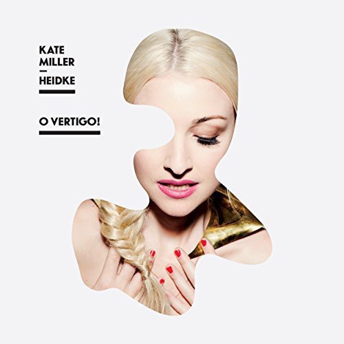 "CD case with Kate Miller-Heidke's album cover featuring a woman with a cut-out face."