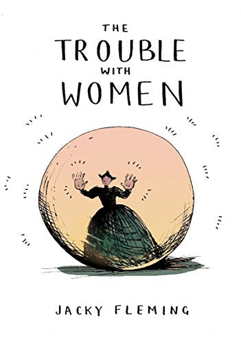 Book cover: "The Trouble With Women" by Jacky Fleming, featuring a woman in a witch hat.
