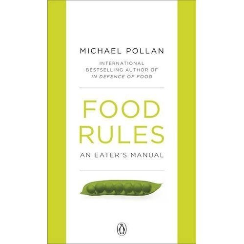 Book cover with white background, green borders, and a pea pod illustration.