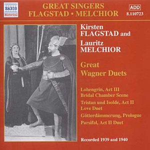 CD cover featuring Kirsten Flagstad and Lauritz Melchior in costume.