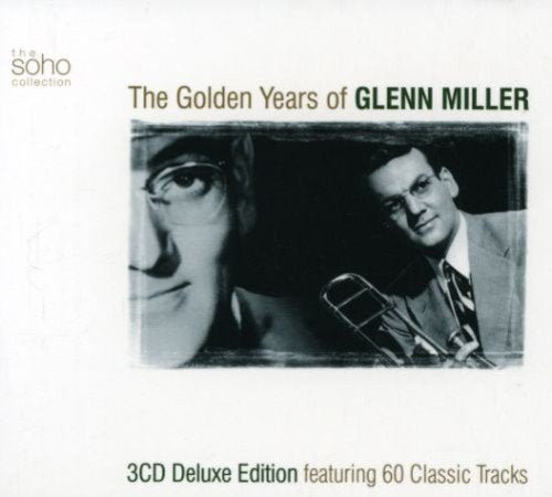 Album cover featuring a black-and-white photo of Glenn Miller holding a trombone.