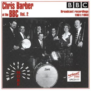 Chris Barber band members in black and white on a CD cover.