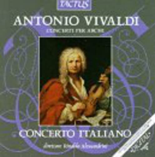 CD cover featuring a portrait of composer Antonio Vivaldi playing violin.