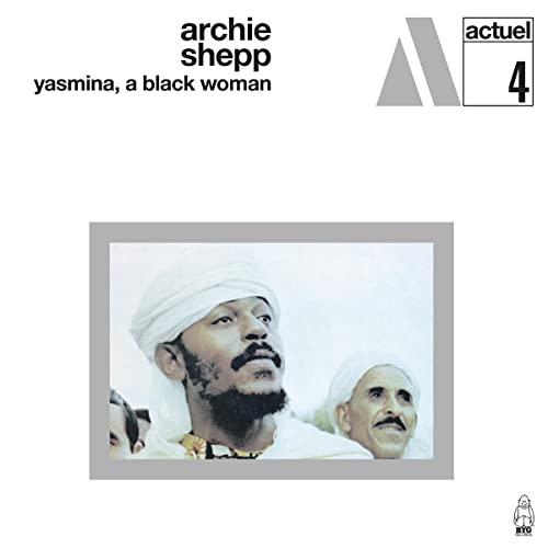 Archie Shepp album cover featuring a portrait of a man in a white turban.