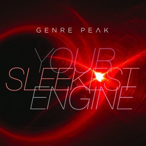 "Red and black background with 'Genre Peak' and 'Your Sleekest Engine' text, Amazon logo."