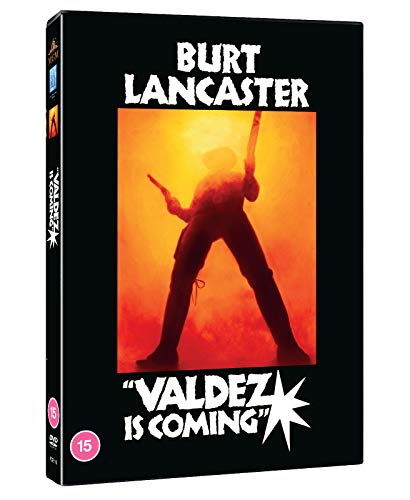 DVD cover for "Valdez Is Coming" featuring Burt Lancaster in silhouette.
