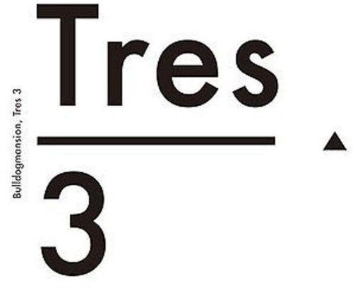 Tres 3" CD cover: bold black text over white with a triangle.