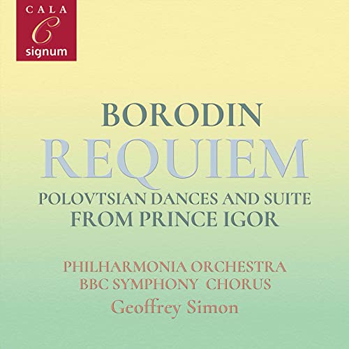 CD cover for Borodin’s Requiem, Polovtsian Dances, and Prince Igor suite.