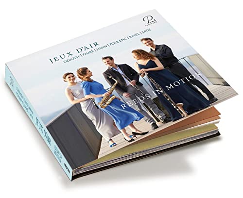 CD cover featuring four musicians with woodwind instruments on a deck.