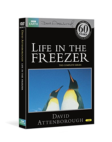 DVD cover for "Life In The Freezer" featuring two penguins.