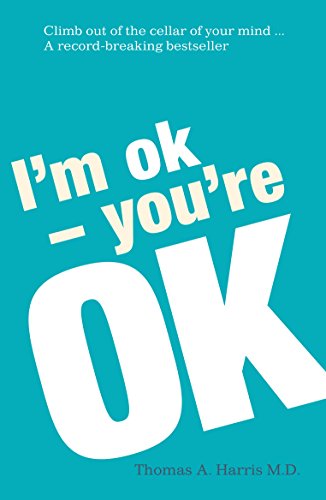 "Book cover with 'I'm ok - you're OK' in large white text on a teal background."