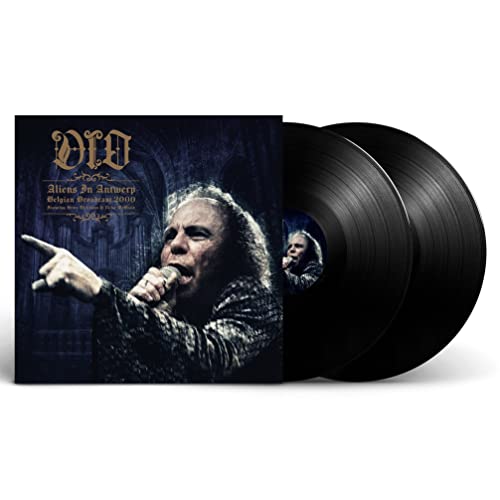 Dio “Aliens In Antwerp” vinyl record with a performer portrait.