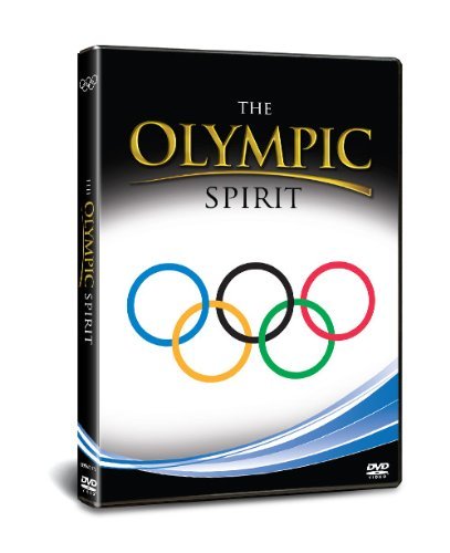DVD case for "The Olympic Spirit" with Olympic rings on a white background.