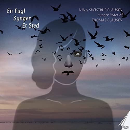CD cover: Silhouette of a face with birds flying from the eye.