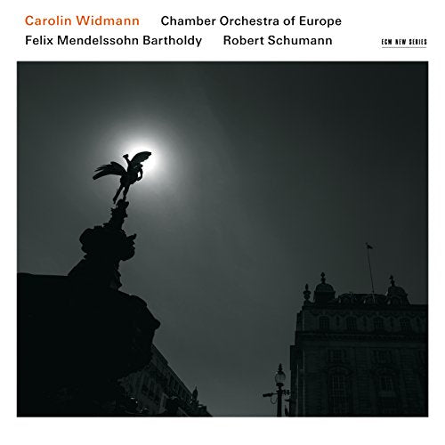 A CD cover featuring a silhouette of a building and a winged statue.