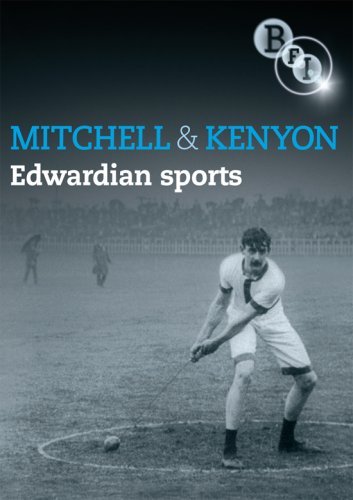 DVD cover for "Mitchell And Kenyon - Edwardian Sports" featuring a footballer.