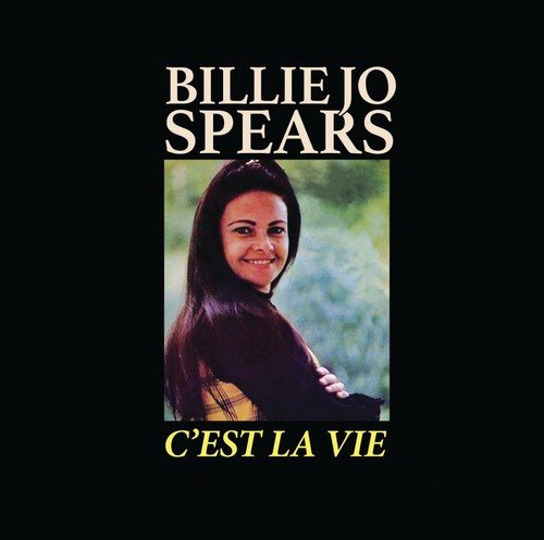 "CD album cover with a photo of Billie Jo Spears on a black background."