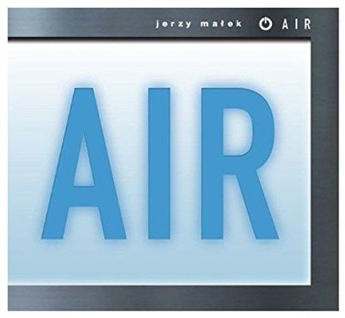 CD cover for Jerzy Malek’s “Air” album, featuring large blue text.
