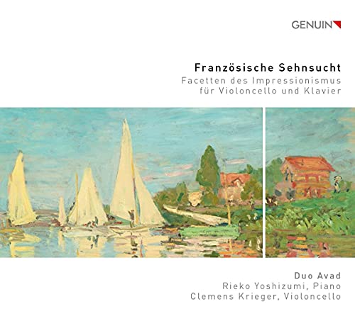 CD cover with impressionistic paintings of sailboats and a countryside house.
