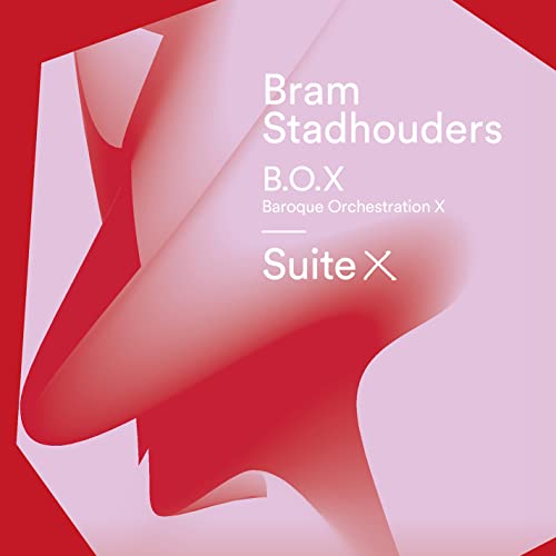 CD cover for "Suite X" by Bram Stadhouders and B.O.X, abstract pink design.