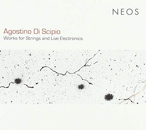"CD cover with abstract black splatters and text on a white background."