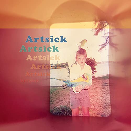 CD cover: "Artsick - Fingers Crossed" with a vintage photo of a boy and bird.