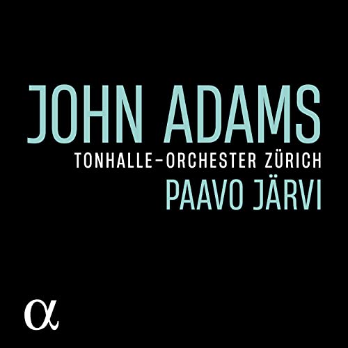 CD cover: "John Adams" with orchestra and conductor names in teal.