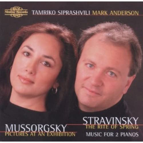 CD cover featuring portraits of two musicians, Tamriko Siprashvili and Mark Anderson.