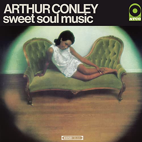 Album cover for Arthur Conley’s “Sweet Soul Music” featuring a woman reclining.