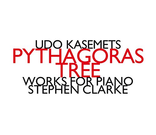 "Album cover with 'Pythagoras Tree' in red text on a white background."