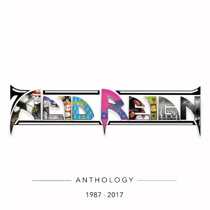 “Acid Reign” anthology CD cover with jagged logo and collage imagery.