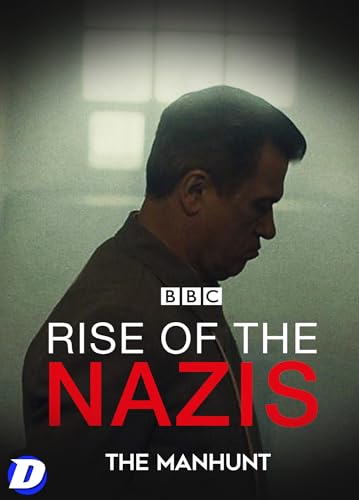 DVD cover for “Rise Of The Nazis: The Manhunt” featuring a man’s profile.