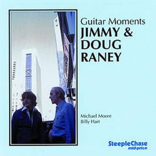CD cover featuring Jimmy and Doug Raney, two men in a city scene.