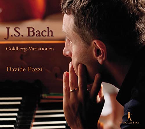 CD cover: pianist Davide Pozzi performing Bach’s Goldberg Variations.