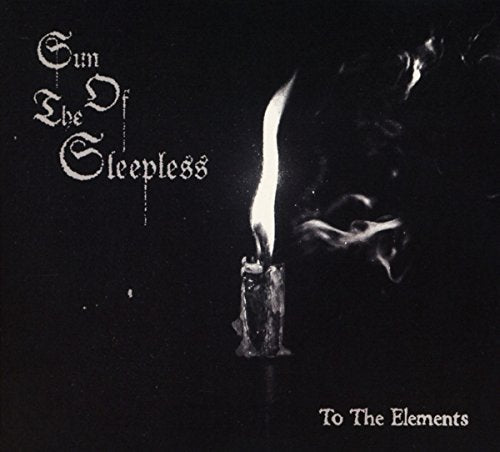 Dark album cover with ornate text, a burning candle, and smoke.