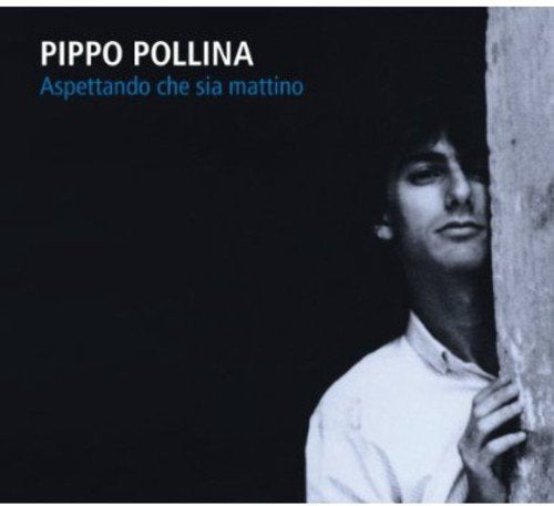 "Album cover with a black-and-white photo of a man peeking behind a wall."