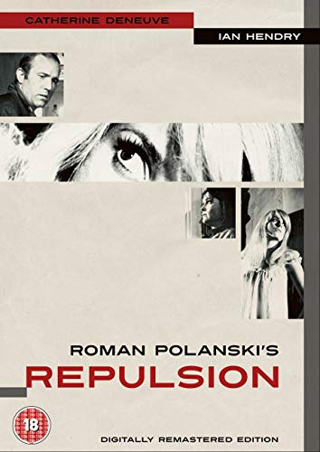 DVD cover for Repulsion featuring black and white photos of the lead actors.