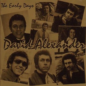 Sepia-toned CD cover with multiple photos of David Alexander and the title "The Early Days".