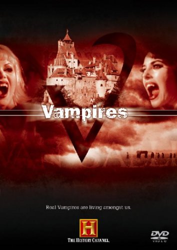 DVD cover for "The Unexplained - Vampires" with screaming women and a castle.