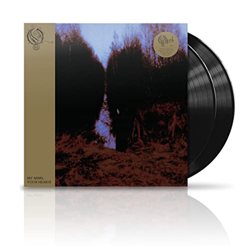 Opeth "My Arms Your Hearse" double vinyl record with forest cover art.